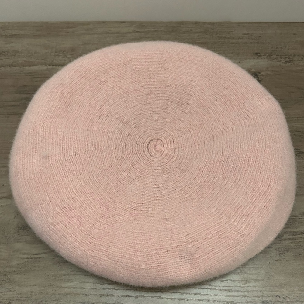Pink Strawberry Wool Blend French Parisian Beret Hat Cap OSFM - Picture 7 of 7